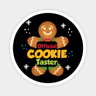 Official Christmas Cookie Taster Gingerbread Man Magnet